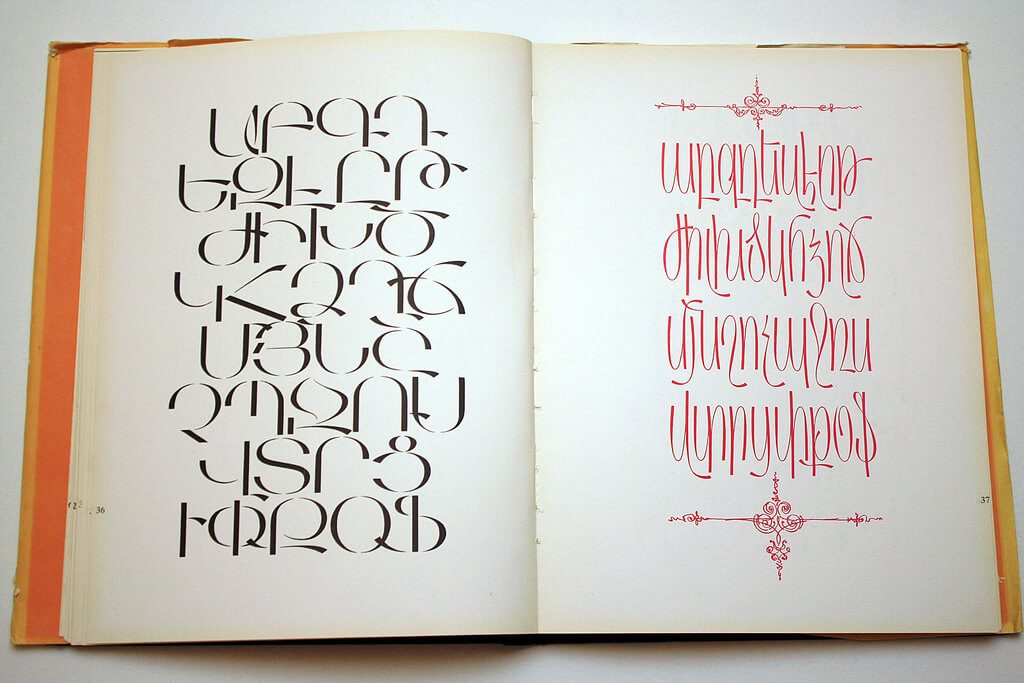 armenian language letters alphabet