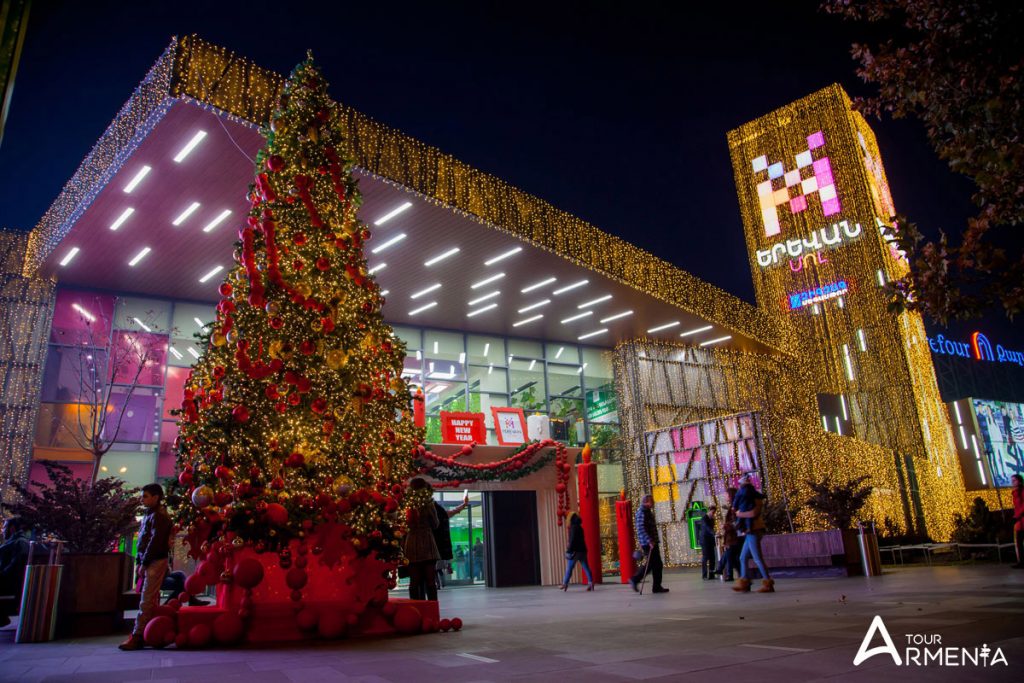 Christmas in armenia yerevan mall